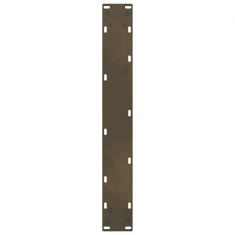 Nogi do stołu barowego Naturalna stal 2 szt. 60x(90-91) cm Stal