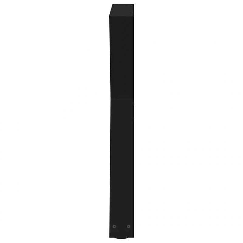 Nogi do stołu jadalnego 2 szt. Czarne 70x(72-73,3) cm Stal