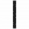 Nogi do stołu jadalnego 2 szt. Czarne 70x(72-73,3) cm Stal