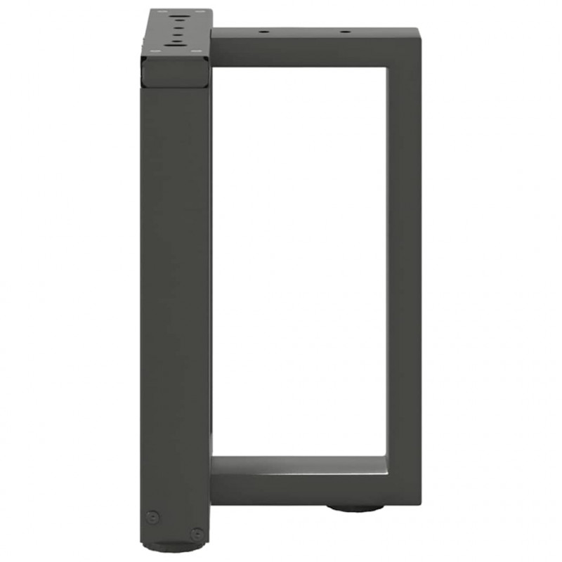 Nogi do stolika kawowego w kształcie litery T 2 szt. Antracyt 38x25x(42-43) cm Stal