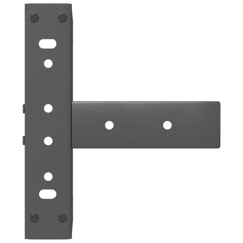 Nogi do stolika kawowego w kształcie litery T 2 szt. Antracyt 38x25x(42-43) cm Stal