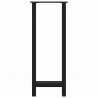 Nogi do stołu barowego czarne 2 szt. 40x(100-101) cm stal