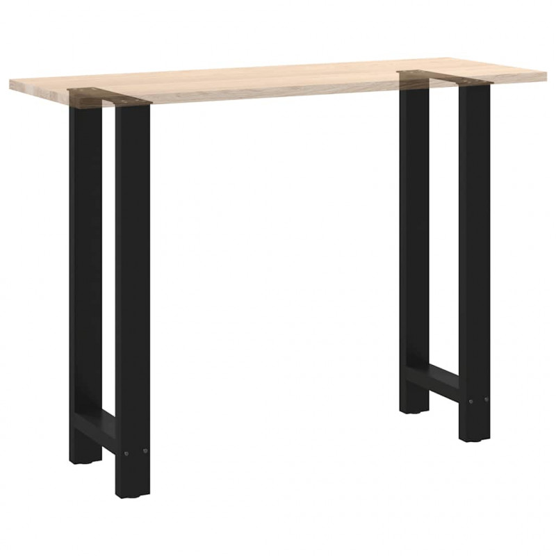 Nogi do stołu barowego czarne 2 szt. 40x(100-101) cm stal
