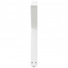 Nogi do stołu jadalnego 2 szt. Białe 70x(72-73,3) cm Stal