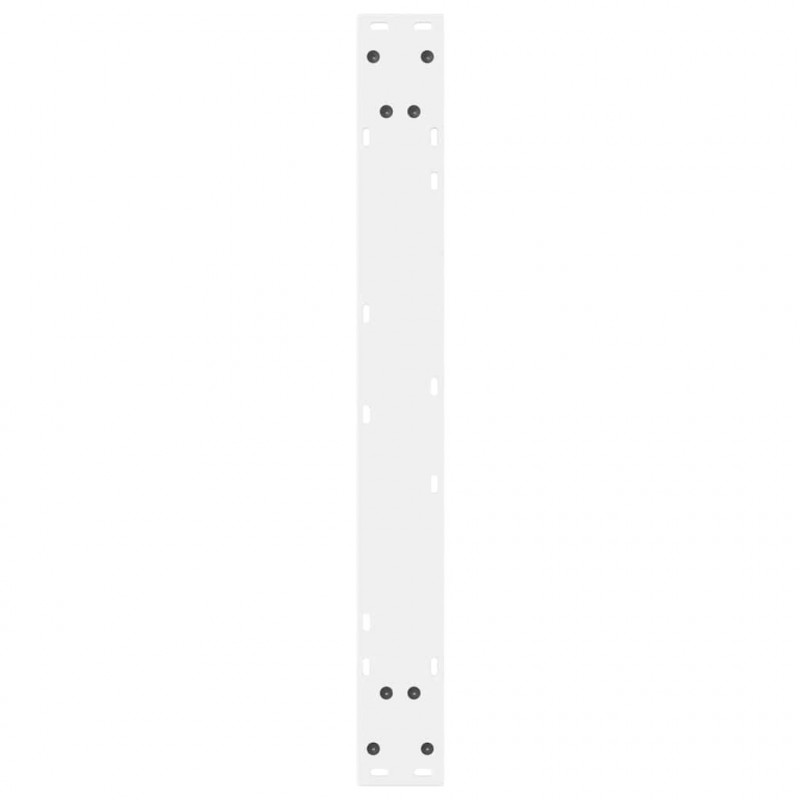Nogi do stołu jadalnego 2 szt. Białe 70x(72-73,3) cm Stal