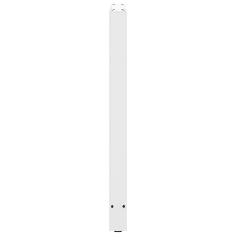 Nogi do stołu barowego białe 2 szt. 40x(100-101) cm stal