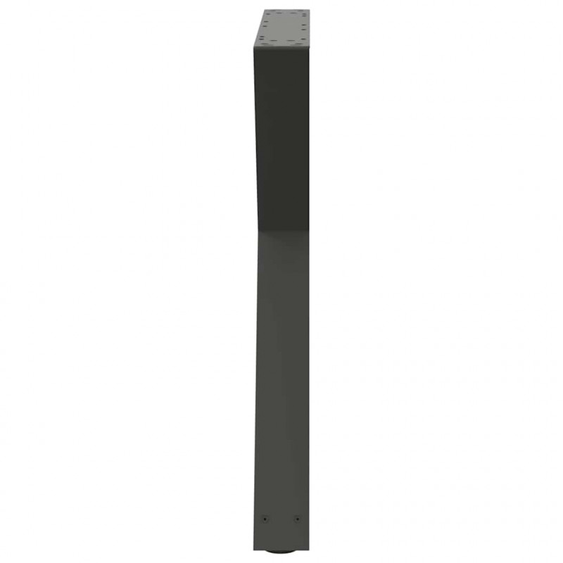 Nogi do stołu jadalnego 2 szt. Antracyt 70x(72-73,3) cm Stal