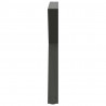 Nogi do stołu jadalnego 2 szt. Antracyt 70x(72-73,3) cm Stal
