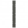 Nogi do stołu jadalnego 2 szt. Antracyt 70x(72-73,3) cm Stal