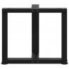 Nogi do stolika kawowego w kształcie litery T 2 szt. Czarne 50x25x(42-43) cm Stal