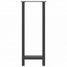 Nogi do stołu barowego Antracyt 2 szt. 40x(100-101) cm Stal