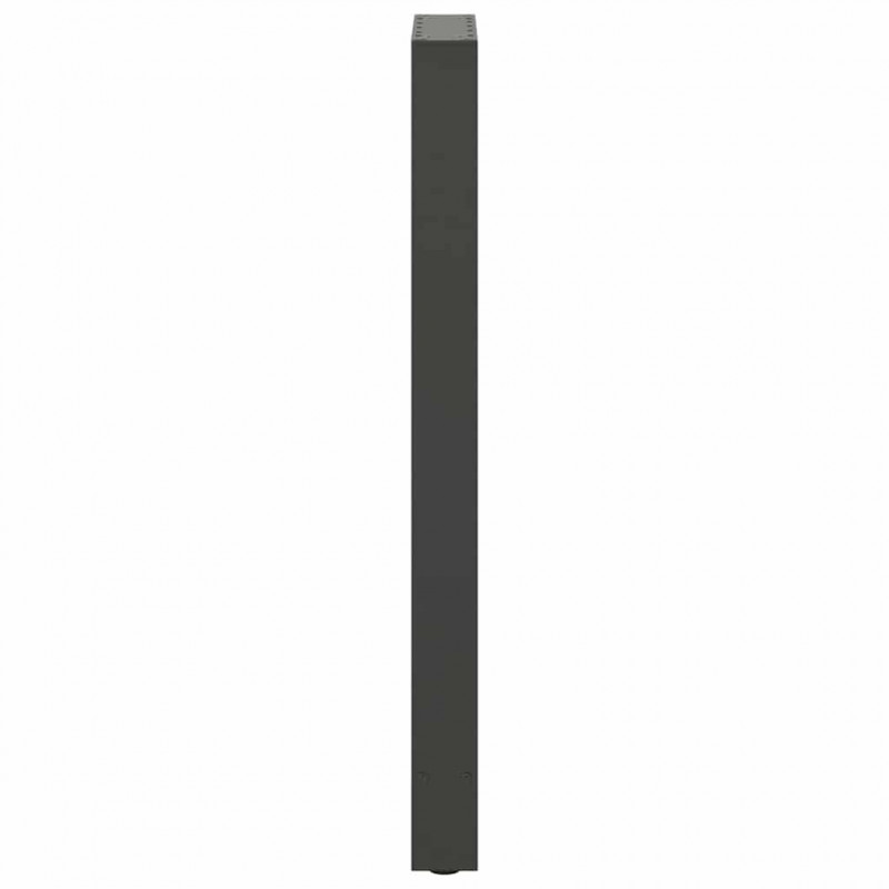 Nogi do stołu barowego Antracyt 2 szt. 40x(100-101) cm Stal