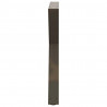 Nogi do stołu jadalnego 2 szt. Naturalna stal 70x(72-73,3) cm Stal