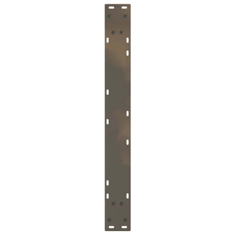 Nogi do stołu jadalnego 2 szt. Naturalna stal 70x(72-73,3) cm Stal