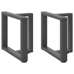 Nogi do stolika kawowego w kształcie litery T 2 szt. Antracyt 50x25x(42-43) cm Stal