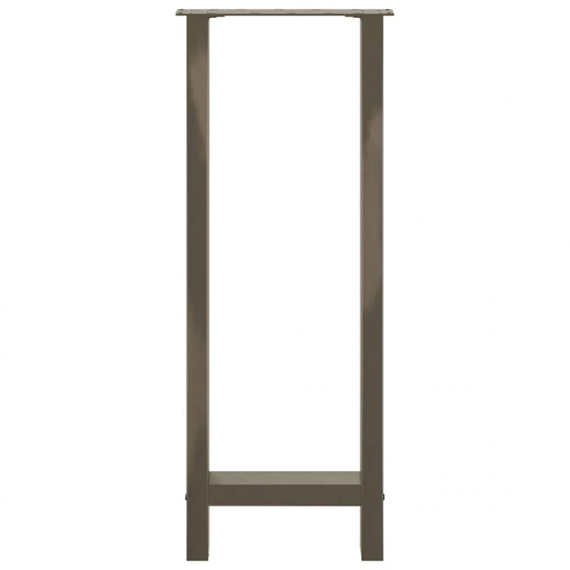 Nogi do stołu barowego Naturalna stal 2 szt. 40x(100-101) cm Stal
