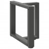 Nogi do stolika kawowego w kształcie litery T 2 szt. Antracyt 50x25x(42-43) cm Stal