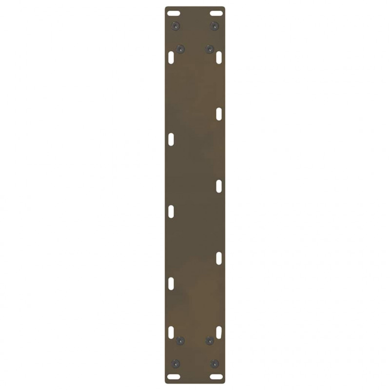Nogi do stołu barowego Naturalna stal 2 szt. 40x(100-101) cm Stal