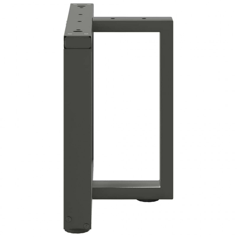 Nogi do stolika kawowego w kształcie litery T 2 szt. Antracyt 50x25x(42-43) cm Stal