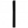 Nogi do stołu jadalnego 2 szt. Czarne 80x(72-73,3) cm Stal
