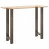 Nogi do stołu barowego Naturalna stal 2 szt. 40x(100-101) cm Stal