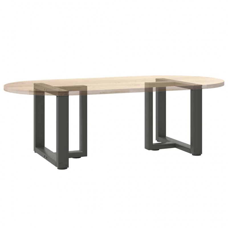 Nogi do stolika kawowego w kształcie litery T 2 szt. Antracyt 50x25x(42-43) cm Stal