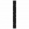 Nogi do stołu jadalnego 2 szt. Czarne 80x(72-73,3) cm Stal