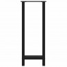 Nogi do stołu barowego czarne 2 szt. 50x(100-101) cm stal