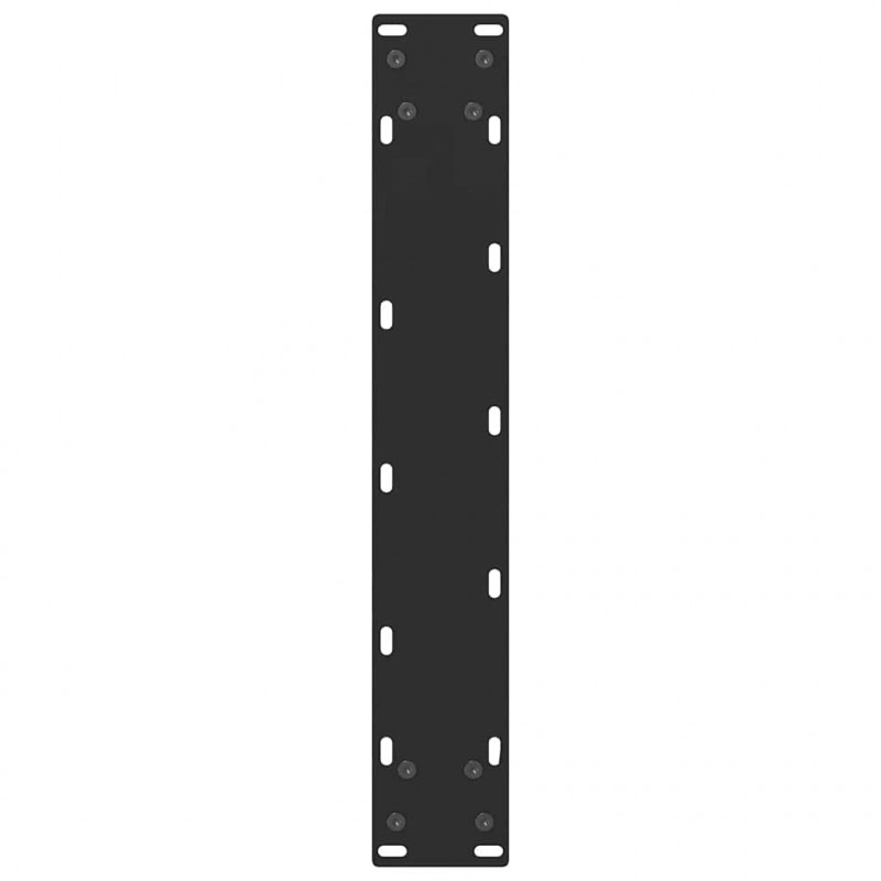 Nogi do stołu barowego czarne 2 szt. 50x(100-101) cm stal