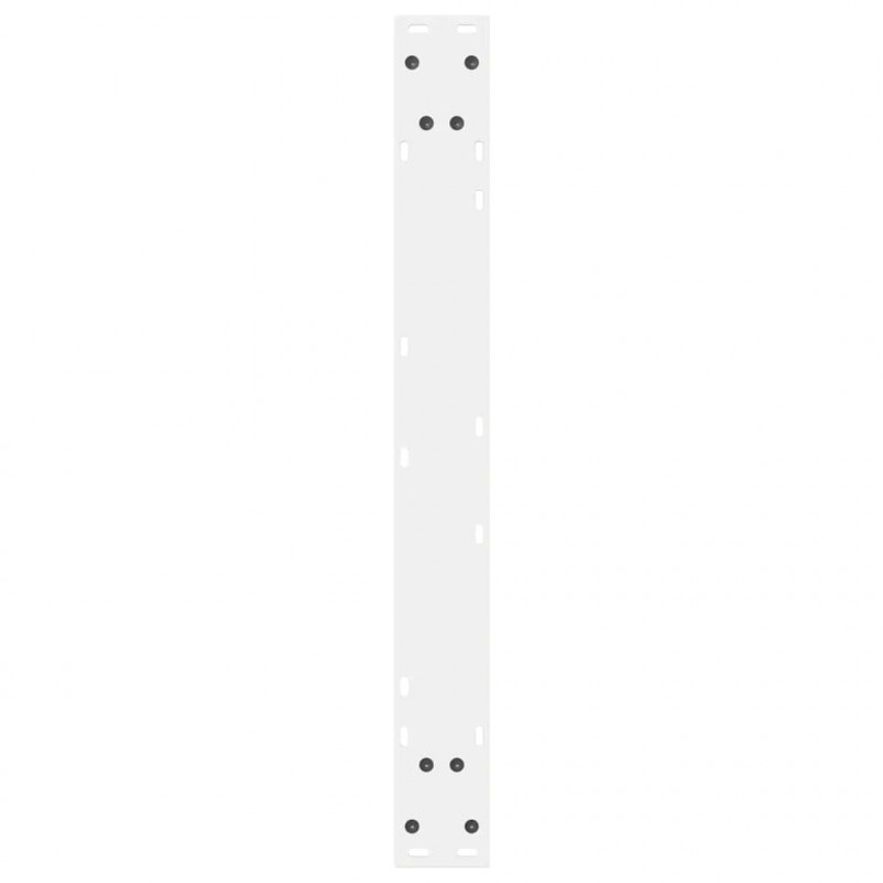 Nogi do stołu jadalnego 2 szt. Białe 80x(72-73,3) cm Stal