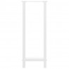 Nogi do stołu barowego białe 2 szt. 50x(100-101) cm stal
