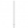 Nogi do stołu barowego białe 2 szt. 50x(100-101) cm stal