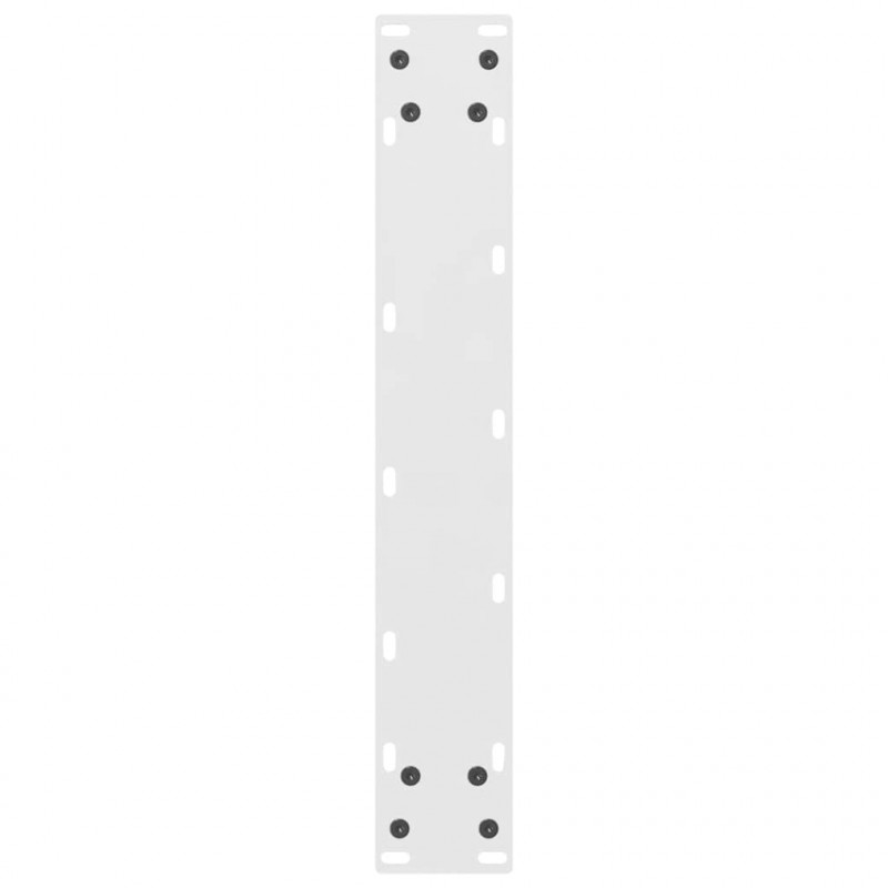 Nogi do stołu barowego białe 2 szt. 50x(100-101) cm stal