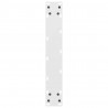 Nogi do stołu barowego białe 2 szt. 50x(100-101) cm stal