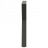 Nogi do stołu jadalnego 2 szt. Antracyt 80x(72-73,3) cm Stal