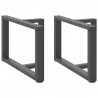 Nogi do stolika kawowego w kształcie litery T 2 szt. Antracyt 60x25x(42-43) cm Stal