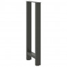 Nogi do stołu barowego Antracyt 2 szt. 50x(100-101) cm Stal