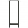 Nogi do stołu barowego Antracyt 2 szt. 50x(100-101) cm Stal