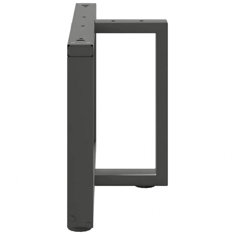 Nogi do stolika kawowego w kształcie litery T 2 szt. Antracyt 60x25x(42-43) cm Stal