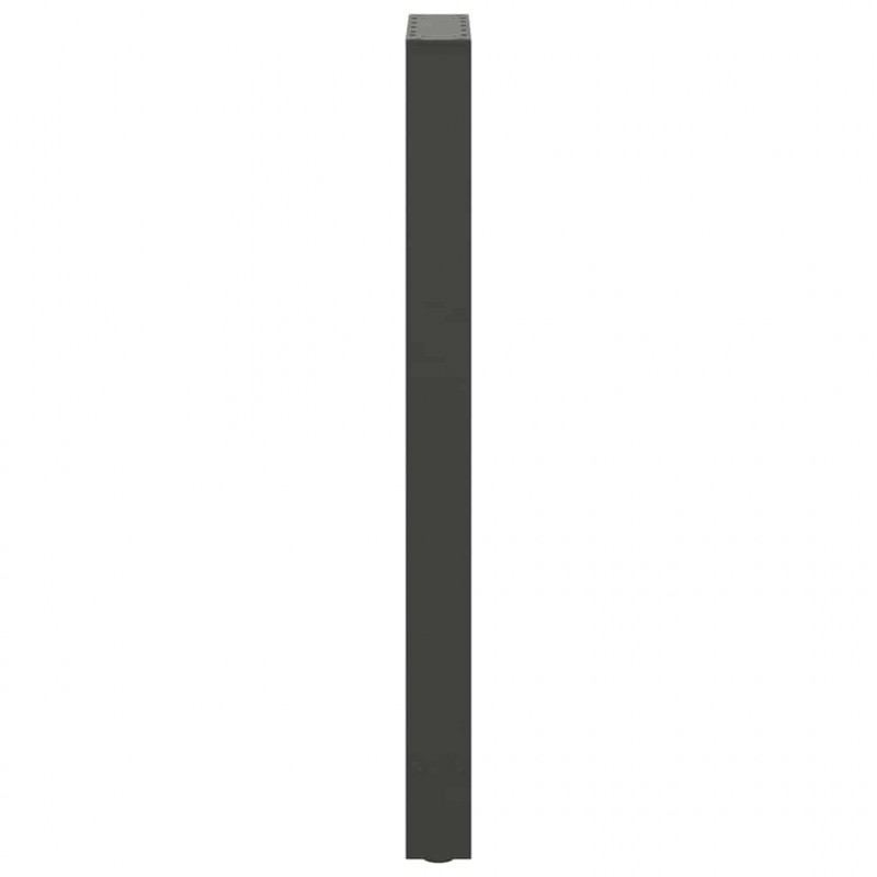 Nogi do stołu barowego Antracyt 2 szt. 50x(100-101) cm Stal