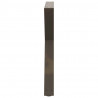 Nogi do stołu jadalnego 2 szt. Naturalna stal 80x(72-73,3) cm Stal