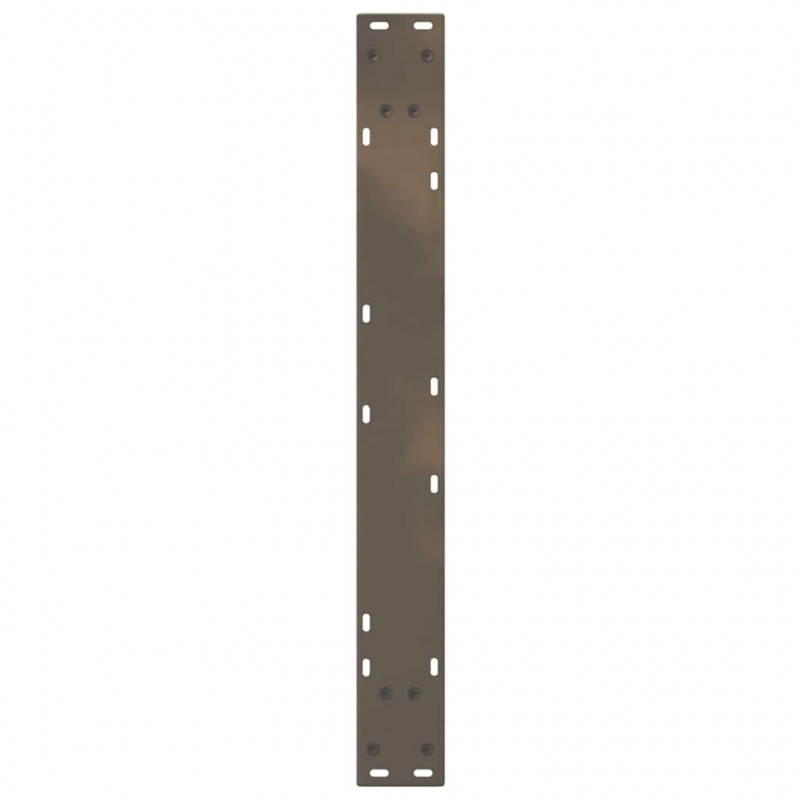 Nogi do stołu jadalnego 2 szt. Naturalna stal 80x(72-73,3) cm Stal