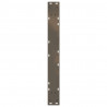 Nogi do stołu jadalnego 2 szt. Naturalna stal 80x(72-73,3) cm Stal
