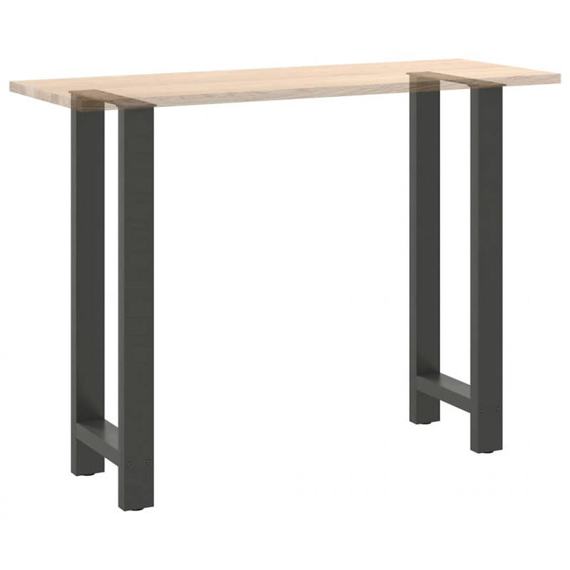 Nogi do stołu barowego Antracyt 2 szt. 50x(100-101) cm Stal
