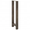 Nogi do stołu barowego Naturalna stal 2 szt. 50x(100-101) cm Stal