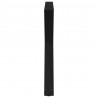Nogi do stołu jadalnego 2 szt. Czarne 90x(72-73,3) cm Stal