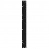 Nogi do stołu jadalnego 2 szt. Czarne 90x(72-73,3) cm Stal