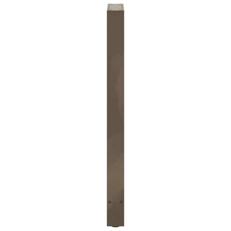 Nogi do stołu barowego Naturalna stal 2 szt. 50x(100-101) cm Stal