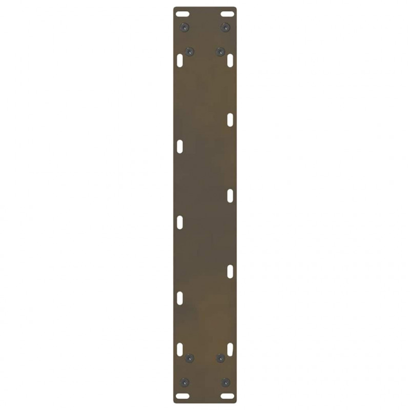 Nogi do stołu barowego Naturalna stal 2 szt. 50x(100-101) cm Stal