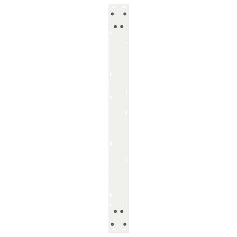 Nogi do stołu jadalnego 2 szt. Białe 90x(72-73,3) cm Stal